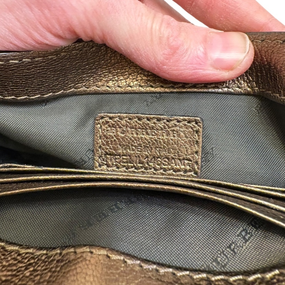 Burberry Beige Suede/Leather Berkeley Mini Crossbody Bag. - Picture 5 of 9